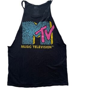 MTV music television deconstructed T-shirt workout tank. Sz small T-shirt